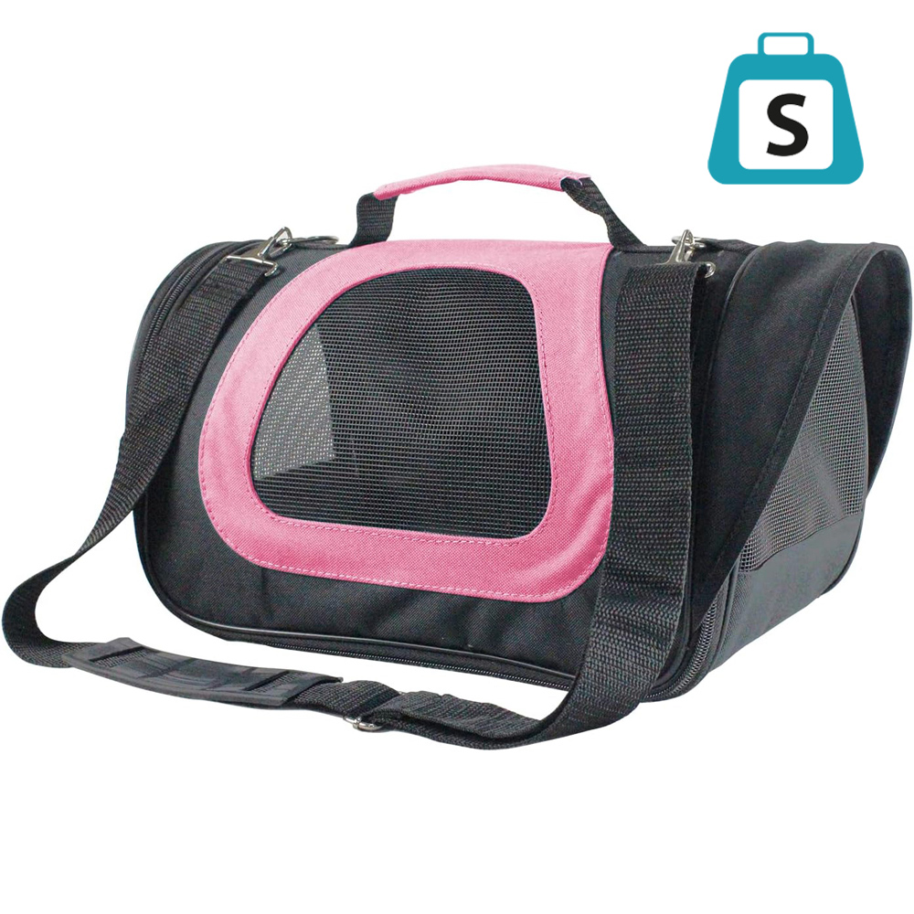 Foto principale Borsa Trasportino Deluxe Taglia S Rosa